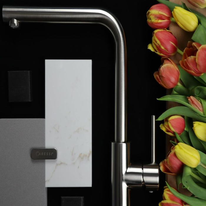 Caressi RVS Line Kitchen Faucet CA1105I Stainless Steel Deck-Mounted 448.5mm Spout Height 1