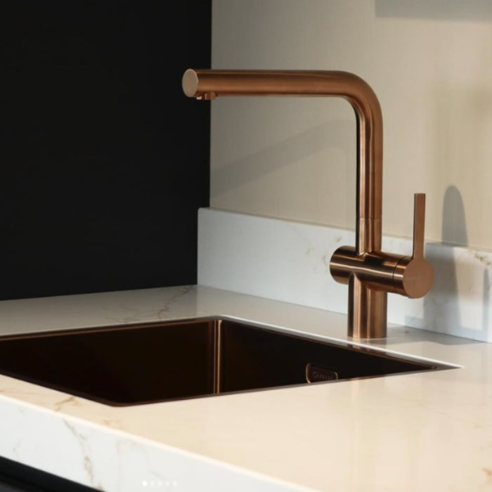 Caressi Copper Line Kitchen Faucet CA1108CO Deck-Mounted 35 mm Tap Hole 8