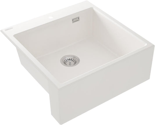 Deante - Eridan Alabaster - Country-Style Sink - 60 cm - Granite Composite 0