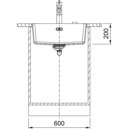 Franke - Maris - MRG 210-52 - 520x400x200 mm Kitchen Sink 4