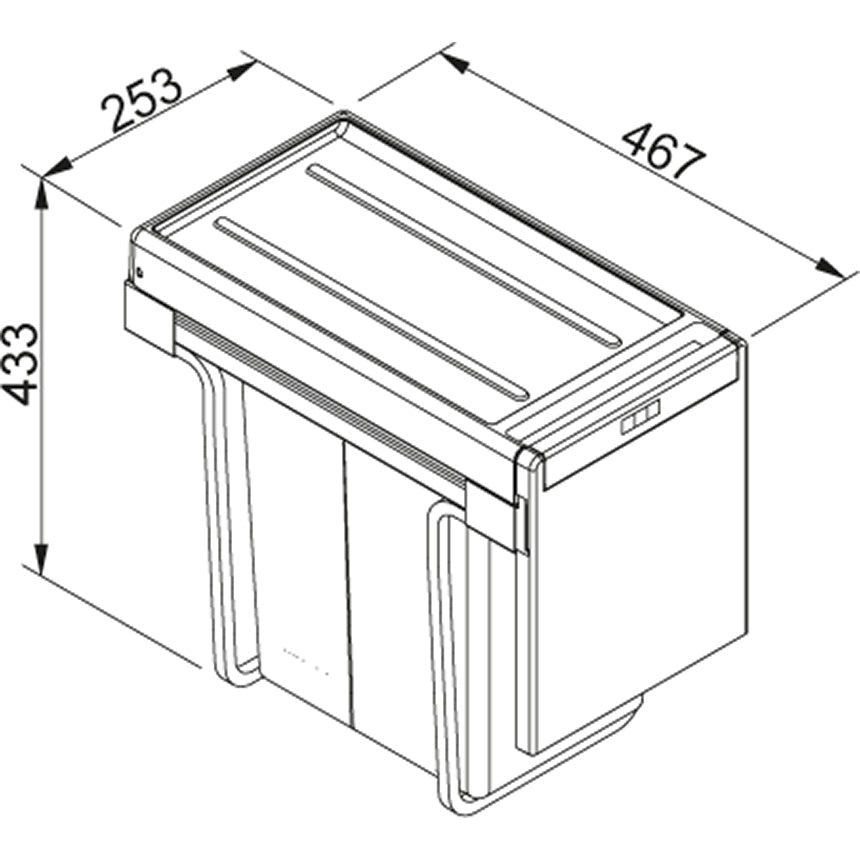 Franke - Maris Cube 30 - Waste System - 30 cm Cabinet - 30L Capacity 1